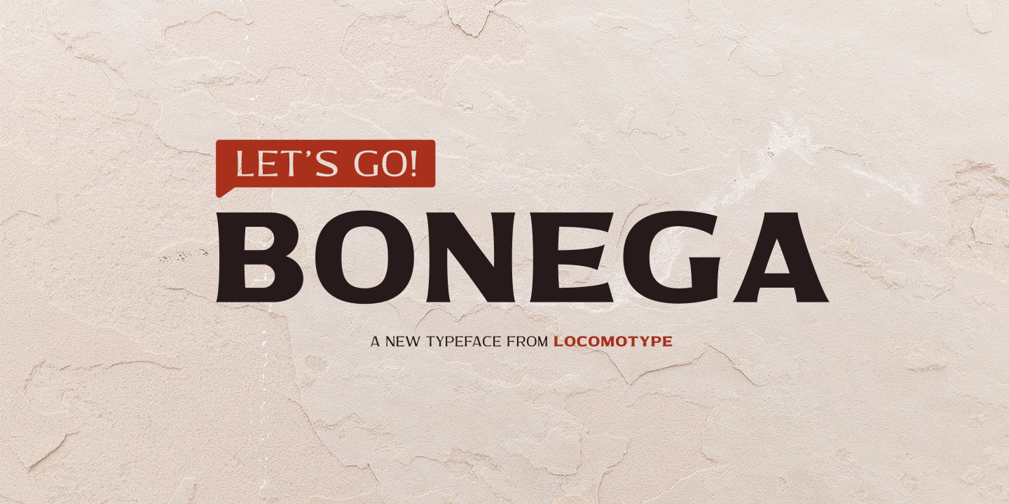Шрифт Bonega